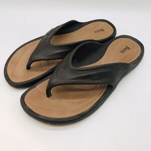 BASS Grendene Flip Flop Women's 11 Brown & Tan Beach Pool Sandal Slipper Brazil